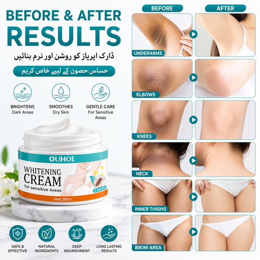 whitening cream for Private part and sensitive areas underarm 7 days result cream.