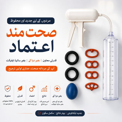 Premium Men’s Vacuum Wellness Pump + African Tiger Oil
