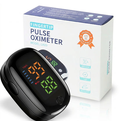 Home Finger Pulse Oximeter Monitor Medical Portable Blood Oxygen Oximeter Heart Rate Saturation LED Display Pulse Rate Monitor